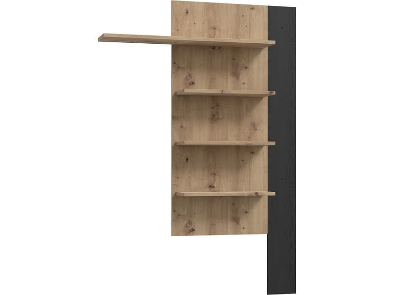 Wandregal BREATHTAKER 21.9x132.5x190cm schwarz