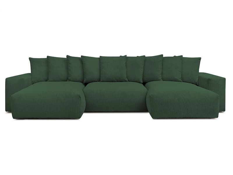 Wohnlandschaft BOBOCHIC VOLTAIRE Cord-Stoff grün