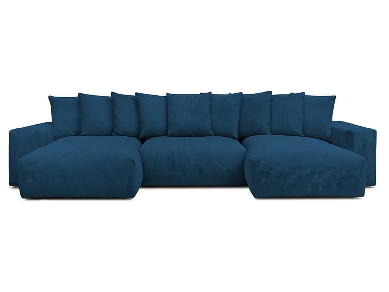 Wohnlandschaft BOBOCHIC VOLTAIRE Cord-Stoff dunkelblau