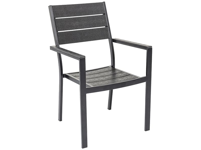 Gartenstuhl SIDE Aluminium schwarz