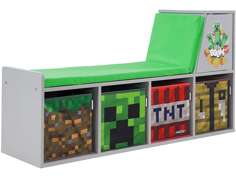 MINECRAFT Regal BLOCKWOOD 119x30x60cm mdf lackiert
