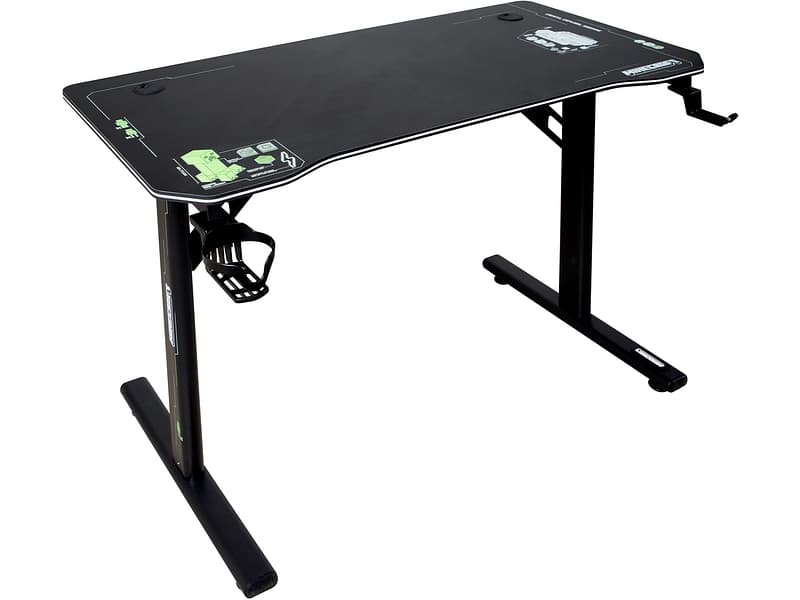 Gaming Schreibtisch MINECRAFT PIXELITE 115x55x74cm schwarz