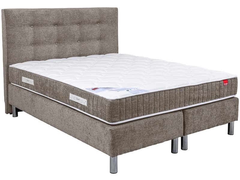 Boxspringbett EPEDA COURCHEVEL taupe 160x200cm fest