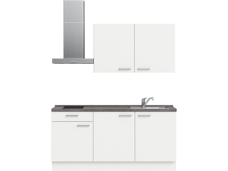 Komplette Küche MODUSET TOUCH CLASSIC Alpinweiß 60x180cm