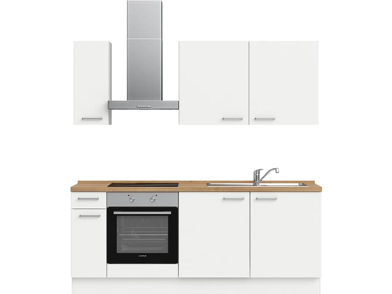 Komplette Küche MODUSET TOUCH CLASSIC Alpinweiß 60x210cm