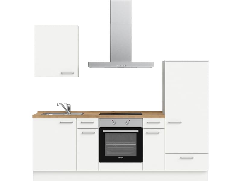 Komplette Küche MODUSET TOUCH CLASSIC Alpinweiß 60x240cm