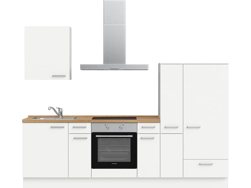 Komplette Küche MODUSET TOUCH CLASSIC Alpinweiß 60x270cm