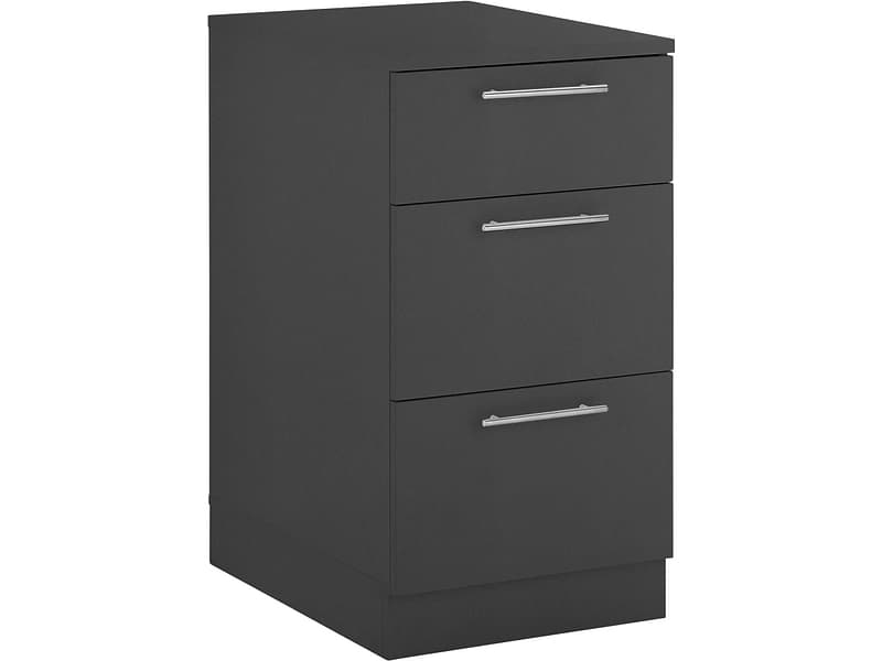 Unteres Element MOSODA 3 Schubladen 68x50x92cm anthrazit