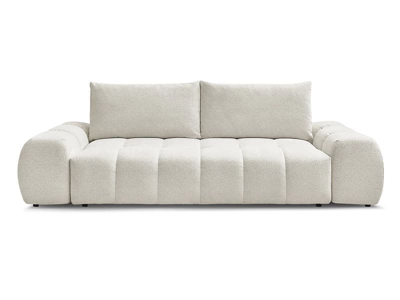 3er Sofa BOBOCHIC EVEREST Stoff chiniert weiss