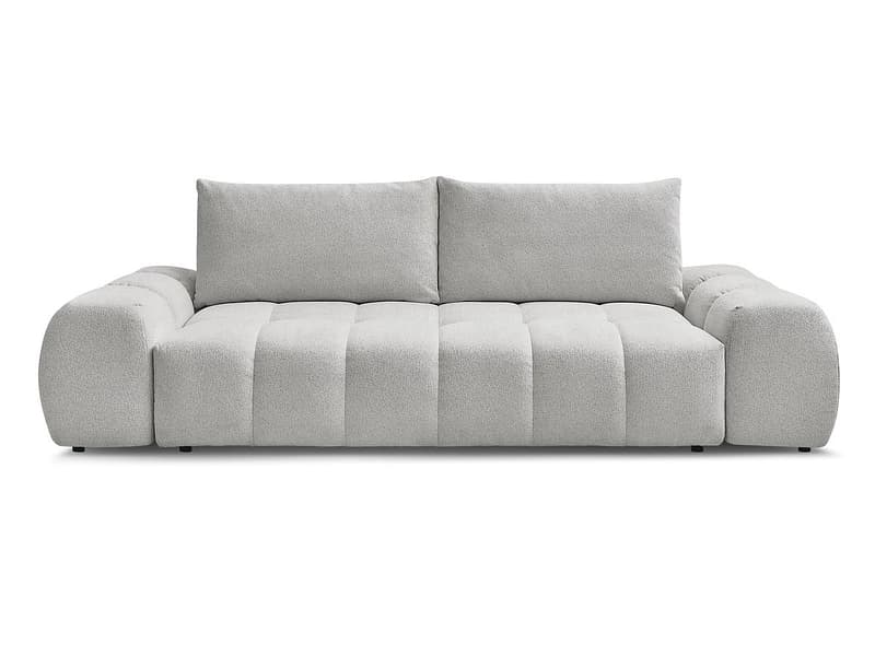 3er Sofa BOBOCHIC EVEREST Stoff chiniert hellgrau