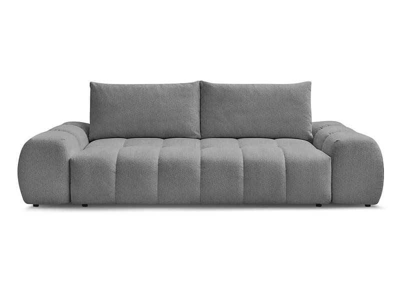3er Sofa BOBOCHIC EVEREST Stoff chiniert dunkelgrau