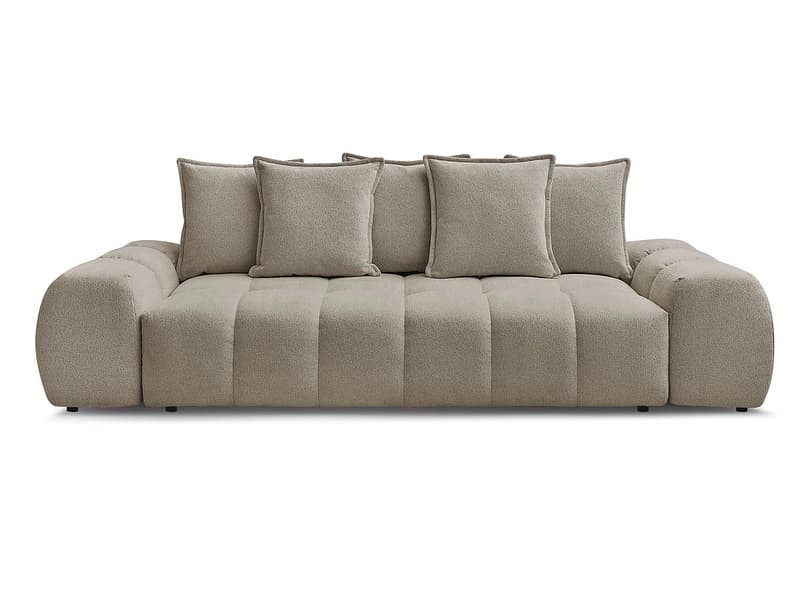 3er Sofa BOBOCHIC EVEREST Stoff chiniert taupe