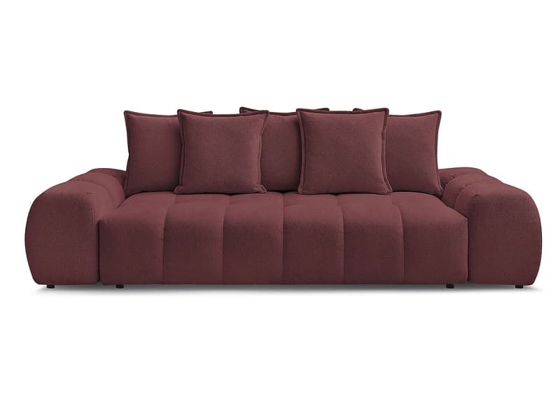 3er Sofa BOBOCHIC EVEREST Stoff chiniert rot