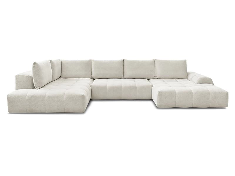 Wohnlandschaft BOBOCHIC EVEREST Stoff chiniert weiss