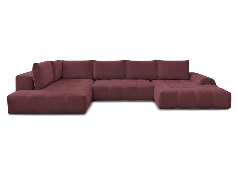 Wohnlandschaft BOBOCHIC EVEREST Stoff chiniert rot