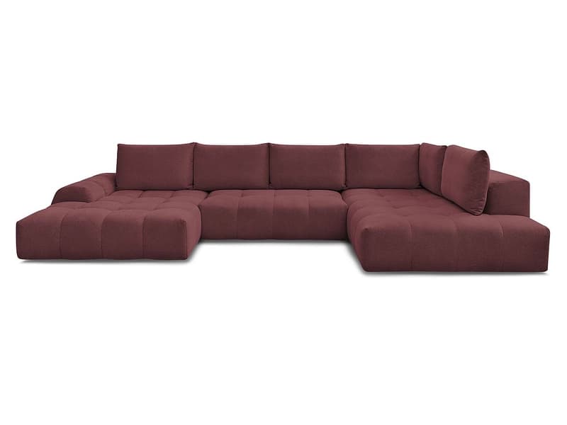 Wohnlandschaft BOBOCHIC EVEREST Stoff chiniert rot