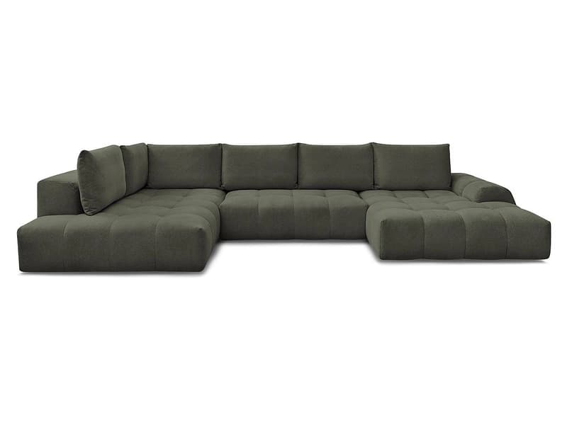 Wohnlandschaft BOBOCHIC EVEREST Stoff chiniert grün