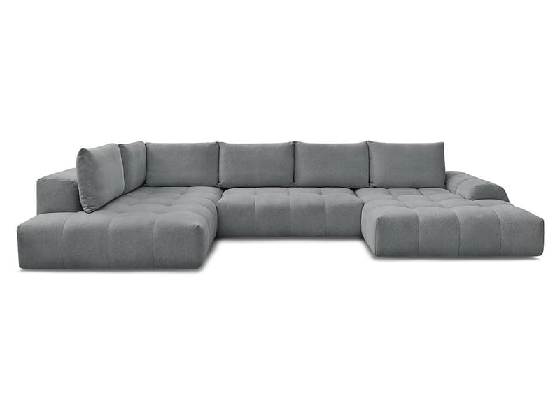 Wohnlandschaft BOBOCHIC EVEREST Stoff chiniert dunkelgrau