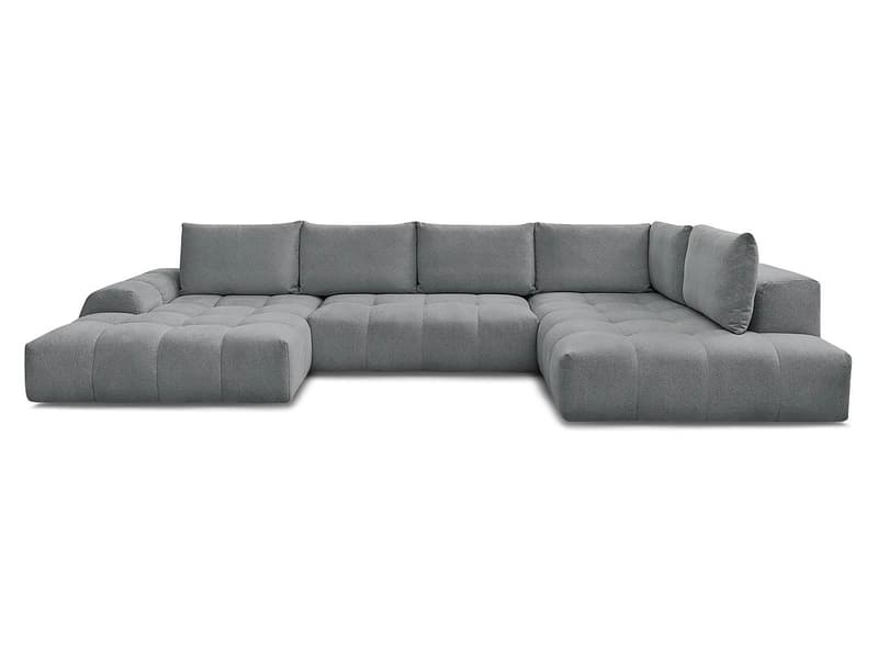 Wohnlandschaft BOBOCHIC EVEREST Stoff chiniert dunkelgrau