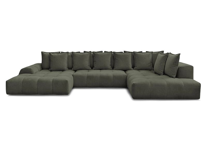 Wohnlandschaft BOBOCHIC EVEREST Stoff chiniert grün