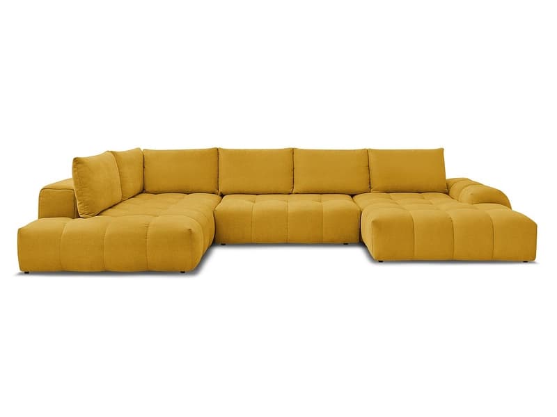 Wohnlandschaft BOBOCHIC EVEREST Stoff mit Textur gelb