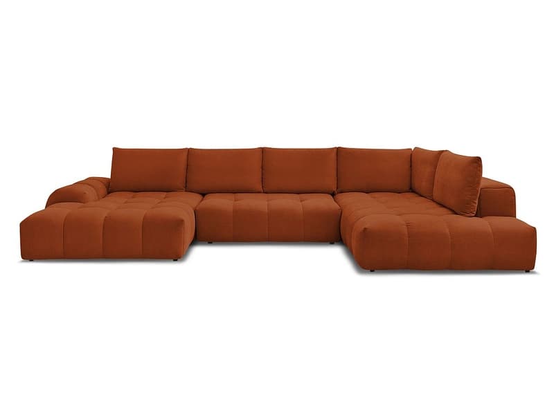 Wohnlandschaft BOBOCHIC EVEREST Stoff mit Textur orange