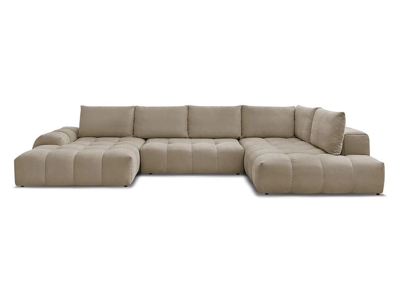 Wohnlandschaft BOBOCHIC EVEREST Stoff mit Textur taupe