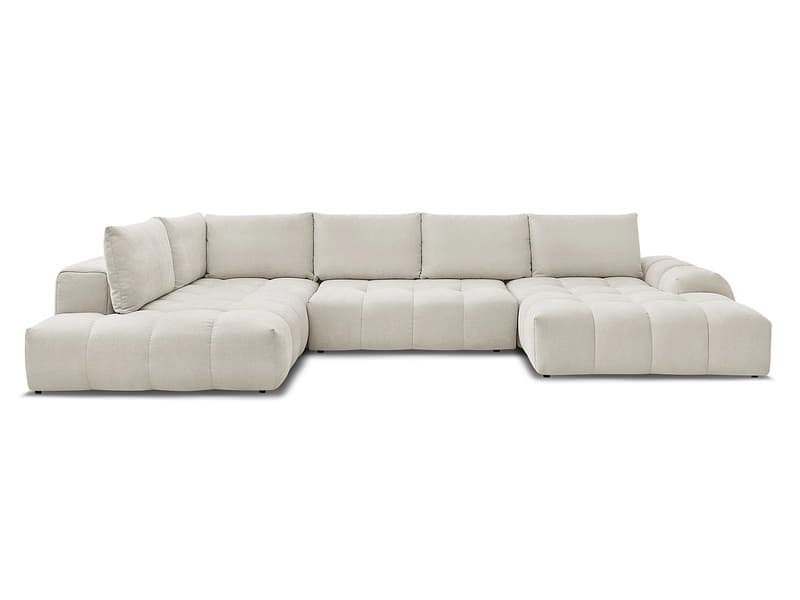 Wohnlandschaft BOBOCHIC EVEREST Stoff mit Textur beige