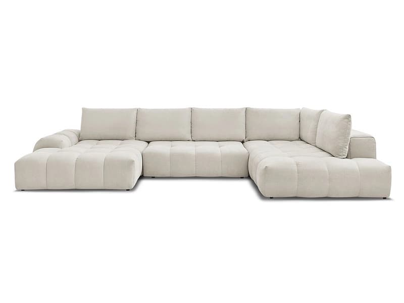 Wohnlandschaft BOBOCHIC EVEREST Stoff mit Textur beige