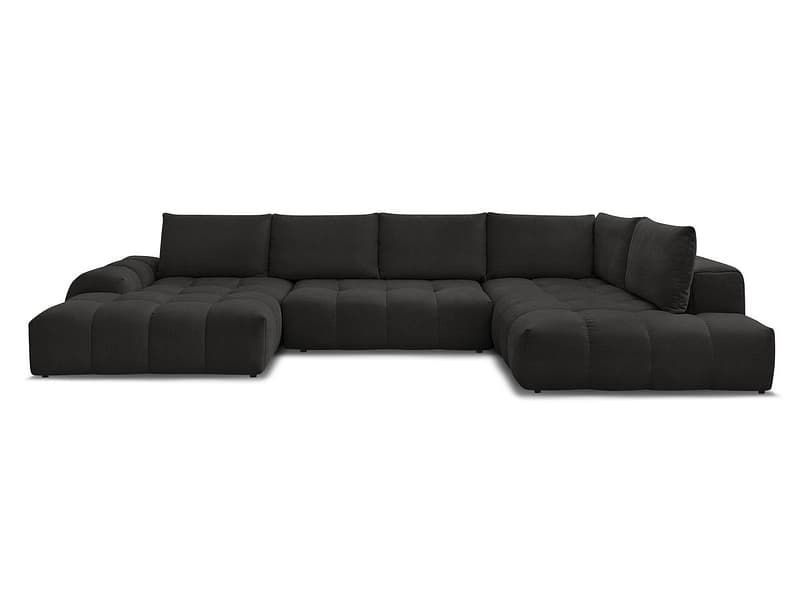 Wohnlandschaft BOBOCHIC EVEREST Stoff mit Textur schwarz