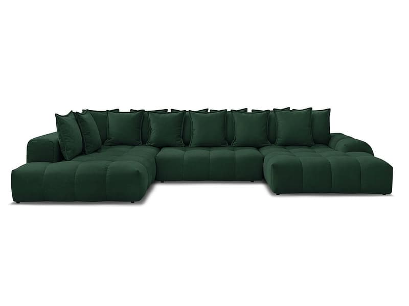 Wohnlandschaft BOBOCHIC EVEREST Stoff mit Textur grün