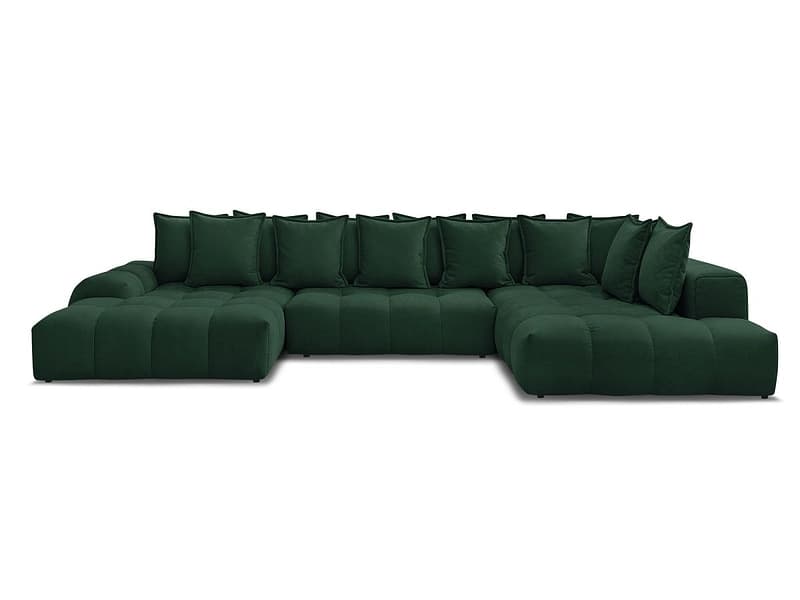 Wohnlandschaft BOBOCHIC EVEREST Stoff mit Textur grün