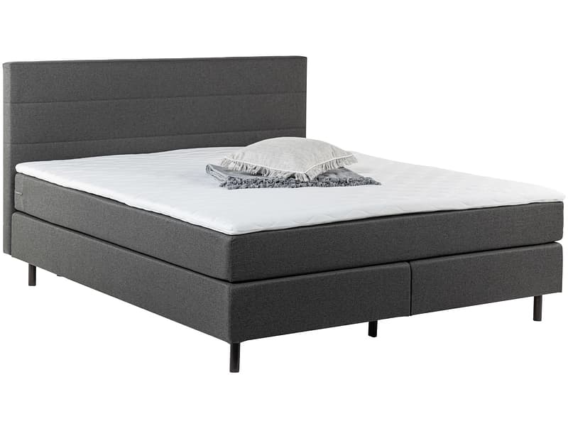 Boxspringbett ROOKIE anthrazit 140x200cm weich