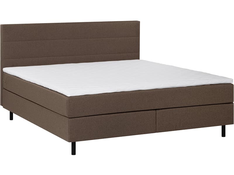 Boxspringbett ROOKIE braun 140x200cm weich
