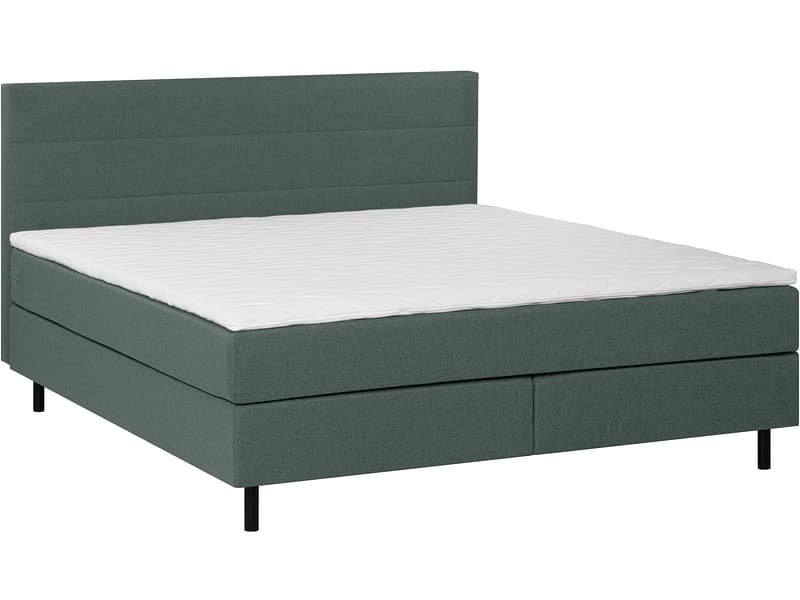 Boxspringbett ROOKIE grün 160x200cm weich