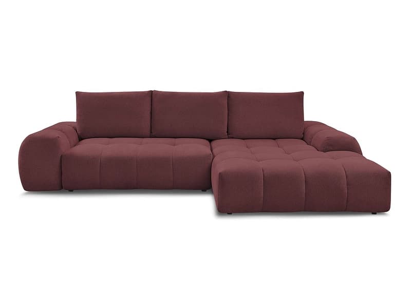 Ecksofa BOBOCHIC EVEREST Stoff chiniert rot