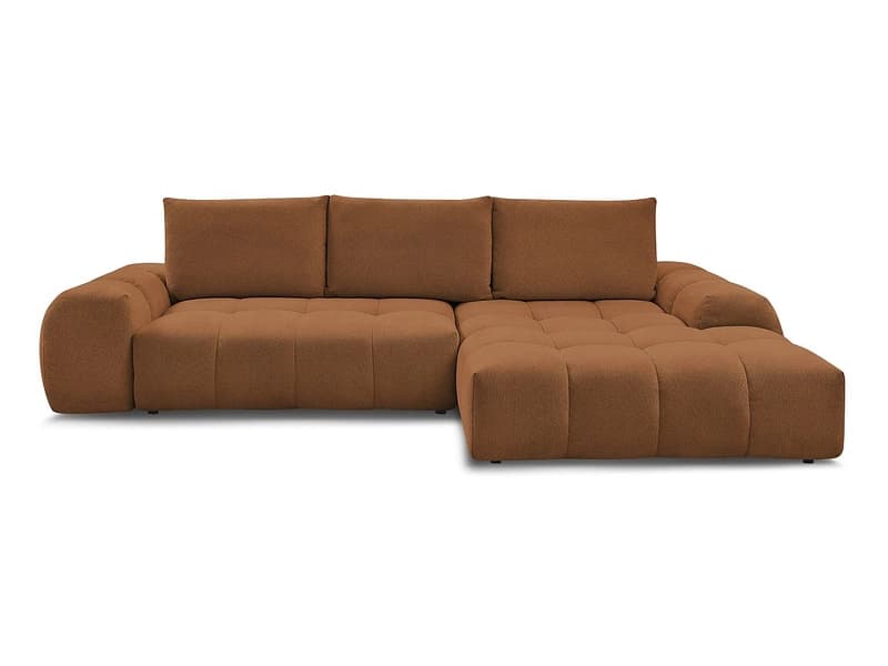 Ecksofa BOBOCHIC EVEREST Stoff chiniert orange