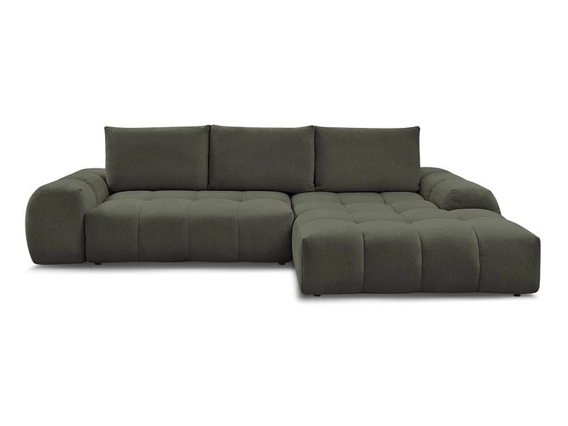 Ecksofa BOBOCHIC EVEREST Stoff chiniert grün