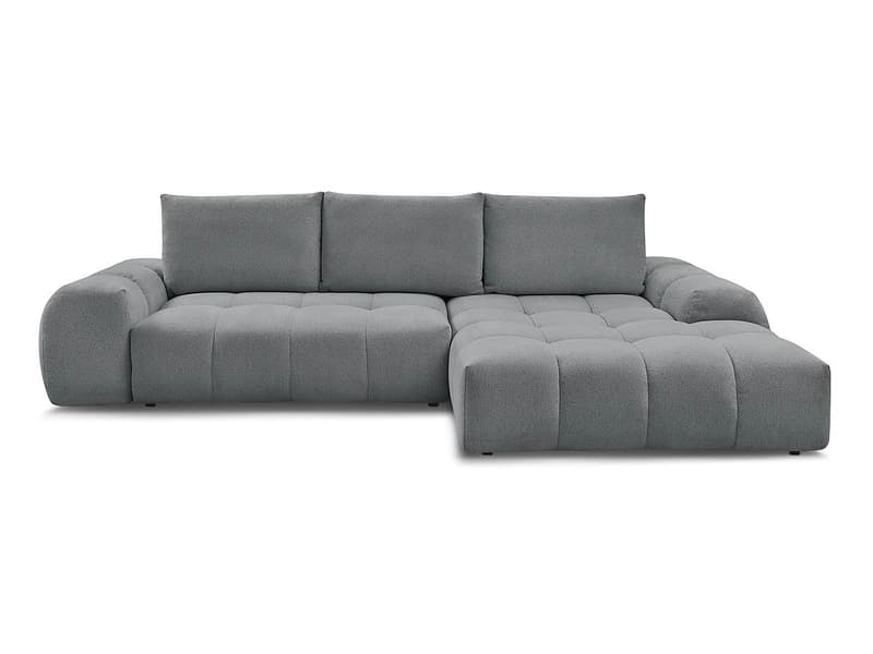 Ecksofa BOBOCHIC EVEREST Stoff chiniert dunkelgrau