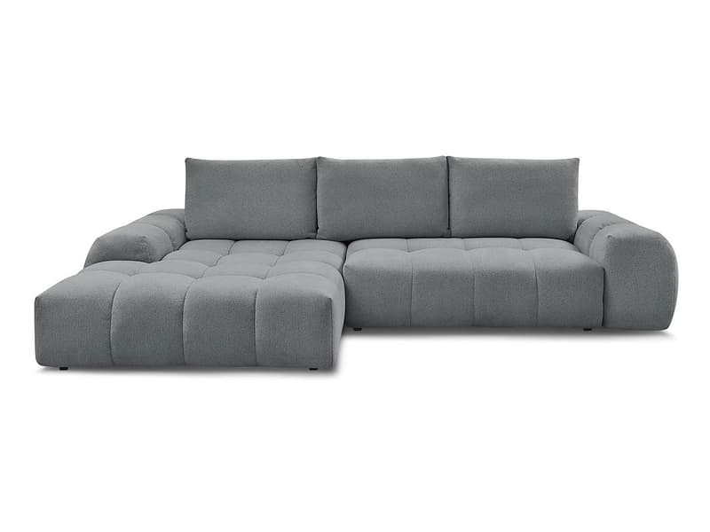 Ecksofa BOBOCHIC EVEREST Stoff chiniert dunkelgrau