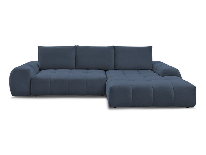 Ecksofa BOBOCHIC EVEREST Stoff chiniert dunkelblau