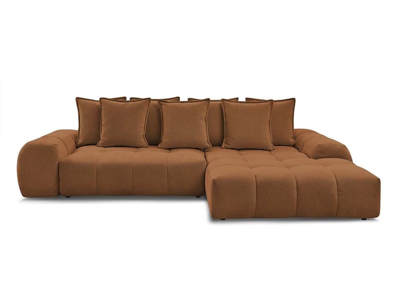 Ecksofa BOBOCHIC EVEREST Stoff chiniert orange