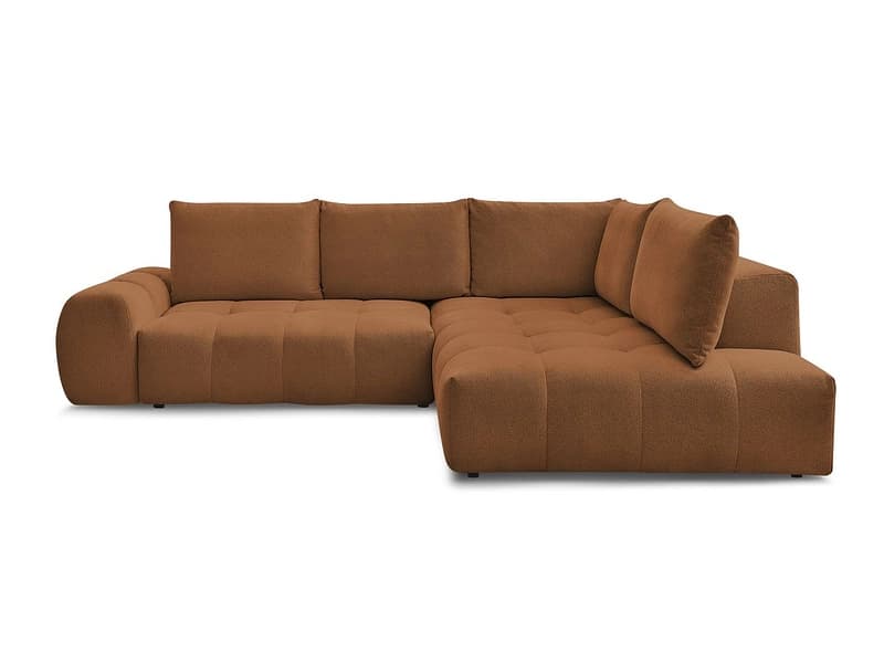 Ecksofa BOBOCHIC EVEREST Stoff chiniert orange