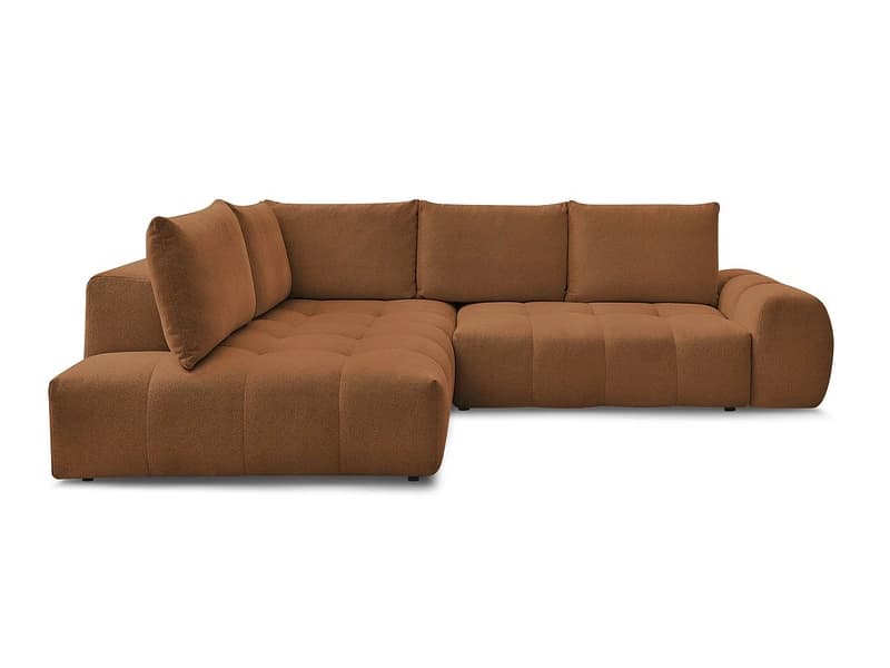 Ecksofa BOBOCHIC EVEREST Stoff chiniert orange