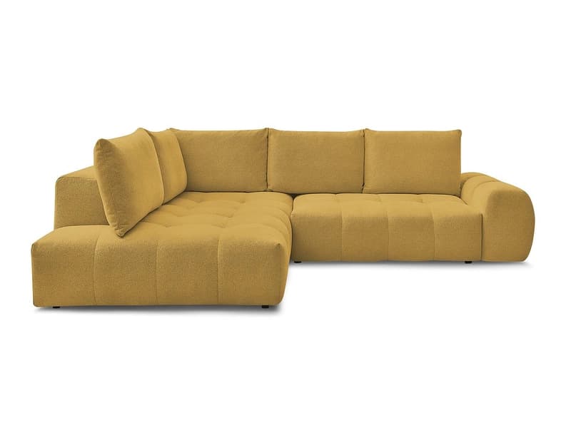Ecksofa BOBOCHIC EVEREST Stoff chiniert gelb