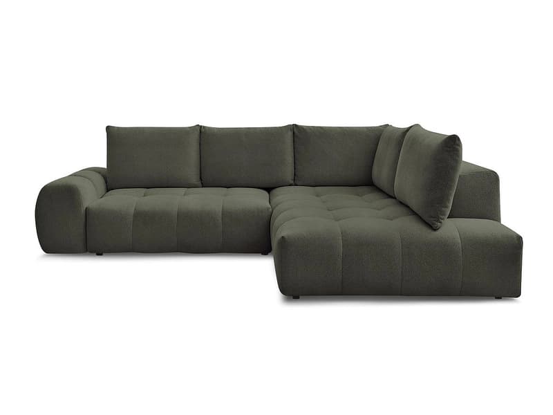 Ecksofa BOBOCHIC EVEREST Stoff chiniert grün