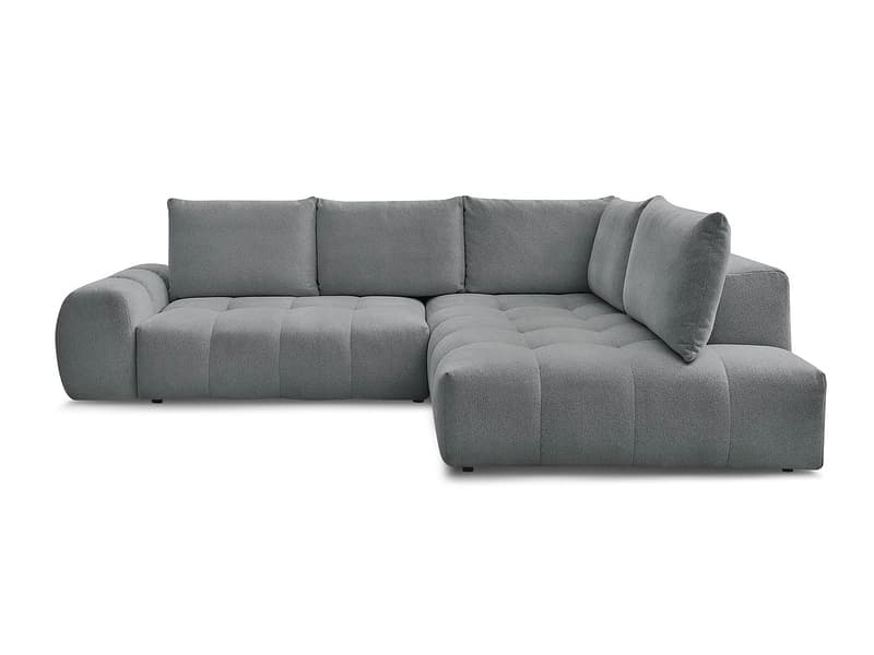 Ecksofa BOBOCHIC EVEREST Stoff chiniert dunkelgrau