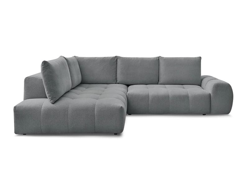 Ecksofa BOBOCHIC EVEREST Stoff chiniert dunkelgrau