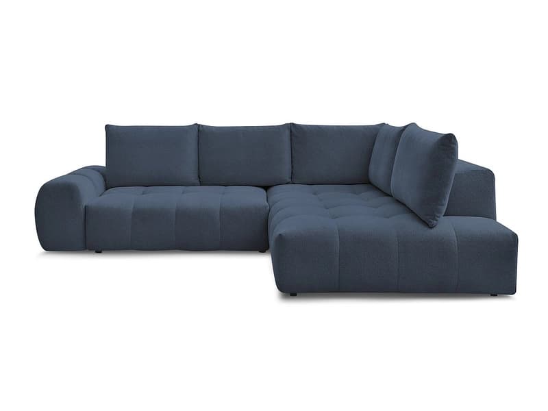Ecksofa BOBOCHIC EVEREST Stoff chiniert dunkelblau