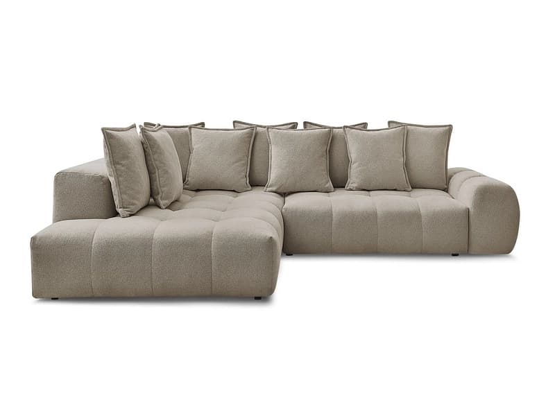 Ecksofa BOBOCHIC EVEREST Stoff chiniert taupe